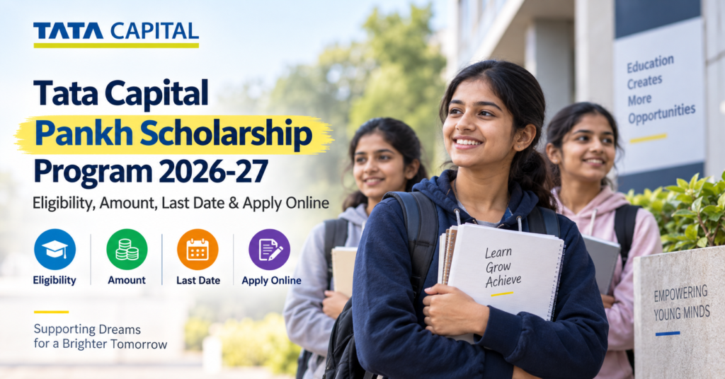 Tata Capital Pankh Scholarship Program 2026-27: Eligibility, Amount, Last Date & Apply Online