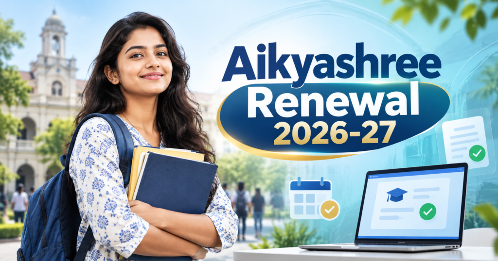 Aikyashree Renewal 2026-27: Login, Eligibility, Last Date & Renewal Process